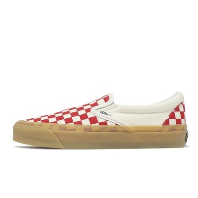 Vans Lx Classic Slip-On 98 Beige Racing Red Gum Men Unisex Casual