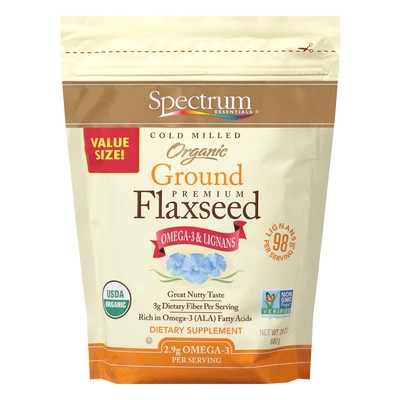 Spectrum Essentials Organic Ground Flaxseed, 24 Ounce (Pack of 1)