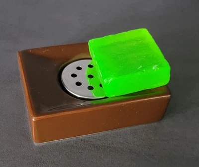 Spirella Porte-Savon Quadro Marron En Grès Avec Surface Brillante - Photo 1/3