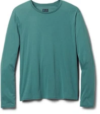 Janji Shirt Womens Sz L Run Everywhere Teal Performance Running Gym Long Sleeve