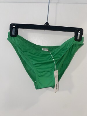 zimmermann Gitana Frill Bandeau Bikini Bottom Emerald Green Size