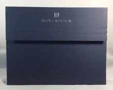 HARRY WINSTON Jewelry Gift Box 7.75 X 10 X .5” Adhesive Closure - New