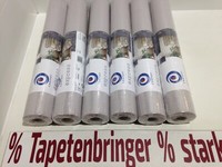 Vliestapete Erismann 6X 224022 (6Rollen) Uni Struktur Streifen Grau Restposten