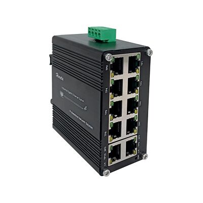 Hardened Industrial Gigabit Compact Ethernet Switch 10-Port 10/100/1000BASE-T...