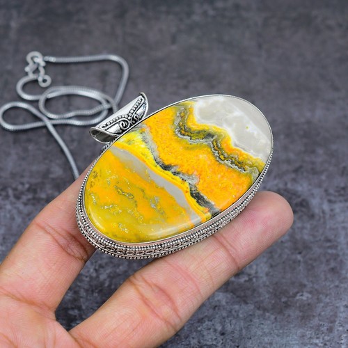 Pendentif En Pierre Naturelle Jaspe Rouge Hexagonal - NackStone - Neuf Avec Étiquettes