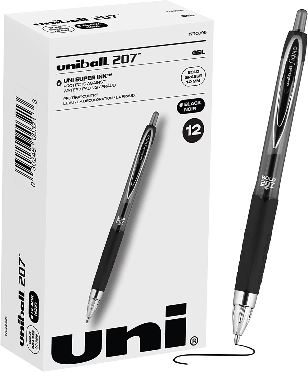 Uni-Ball Bold Gel Ink Pens - 5 Count