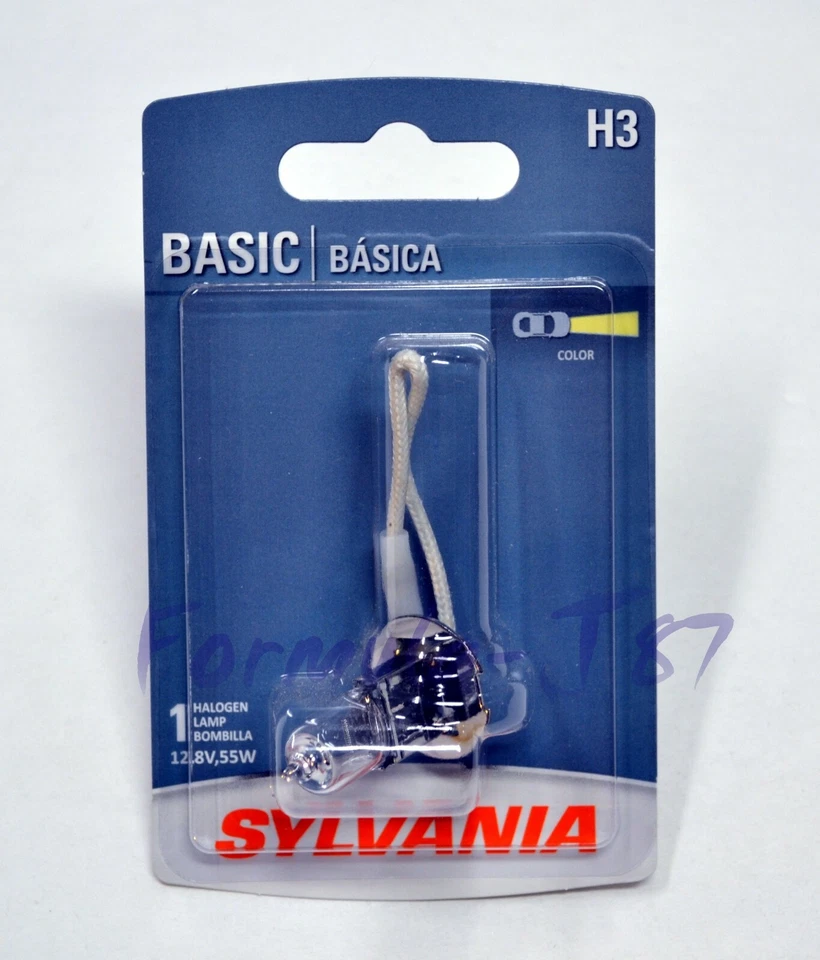 Lâmpada de halogênio Sylvania Basic H3 55W duas lâmpadas estoque substituição estoque DOT - Imagem 2 de 4