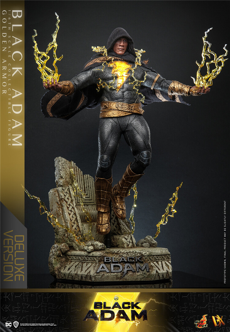 HOTTOYS HT 1/6 DX31 Black Adam Golden Armor Collection Figure