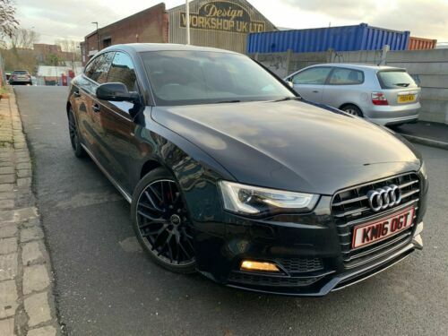 AUDI A5 8T Ringe Emblem Schwarz Glänzend Hinten Für Heckklappe Coupé K-ELECTRONI - Foto 5