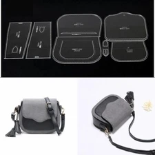 Leather Craft Clear Acrylic shoulder bag handbag Pattern Stencil Template XKB-75