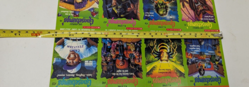 Vintage 1996 RL Stine Goosebumps Puzzle Card Uncut Sheet #2 Scholastic - Foto 8 di 11