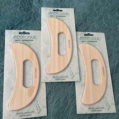 3 Pack Ecotools Body Massager 100% Bamboo Firming Massaging Eco tools NEW