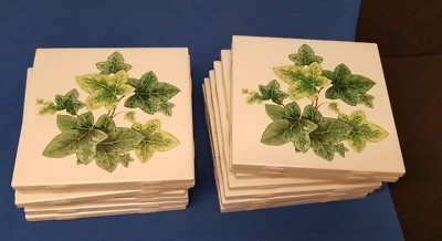 BananAppeal Antique Ivy 4 inch ceramic tiles 15 total