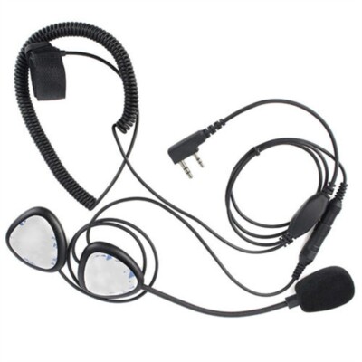 Pin Walkie Talkie Helmet Earpiece Kit Open Full Face Motorcycle