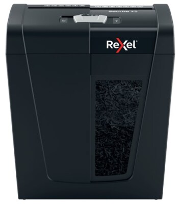 5028252615273 Rexel Secure X8 Aktenvernichter Kreuzschreddern 70 dB Schwarz REXE
