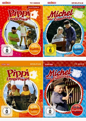 Pippi Langstrumpf + Michel aus Lönneberga - TV-Serie + Spielfilm | 15-DVD | 047