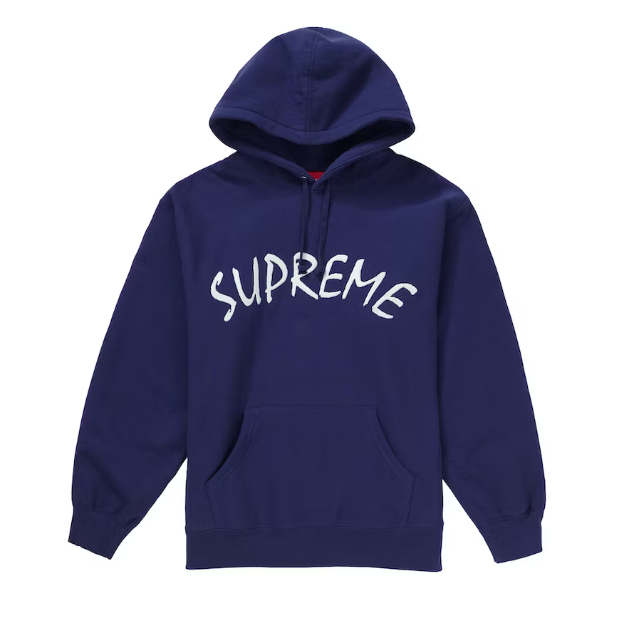 Supreme FTP Arc Hooded Sweatshirt Washed Navy (SS21SW58) Size