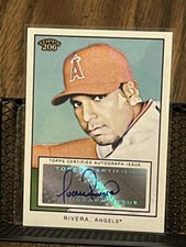 JUAN RIVERA 2009 TOPPS T-206 CERTIFIED AUTOGRAPH ISSUE LOS ANGELES ANGELS AUTO!!