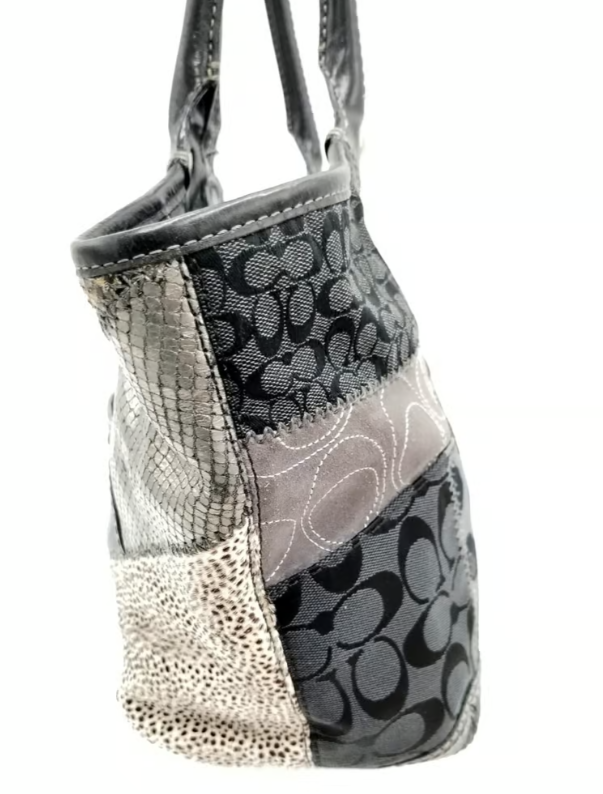 Coach Bleecker Black Patchwork Tote | eBay