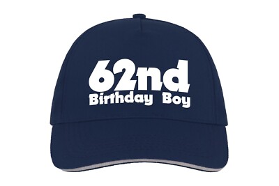 Baseballmütze Kappe Geburtstag Junge 62. zweiundsechzig 62 Geschenk jedes Jahr individuell