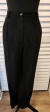 Vintage Bloomingdale's Women s Wool Blend Black Fully Lined Trousers/Pants Sz 10
