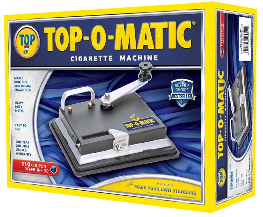 😎💥 TOP-O- MATIC MÁQUINA DE LAMINACIÓN DE CIGARRILLOS ✨ FUNCIONA CON TUBOS KING SIZE Y 100 MM Foto 2 de 4