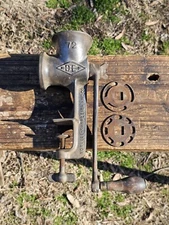 Vtg Diamond Edge No. 72 Meat Grinder Food Chopper Old DE Norvell Shapleigh HWD