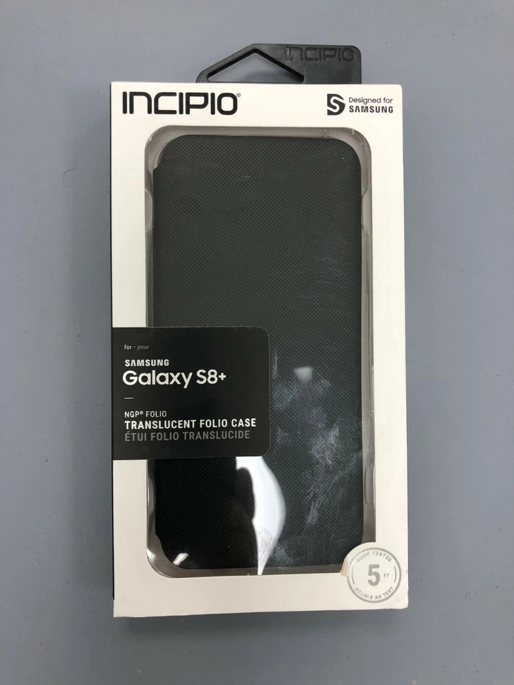 Incipio S8+ Clear Back Folio Flip Wallet Case Cover for Samsung Galaxy S8 Plus - Image 3 of 3