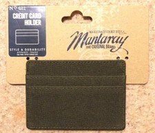 Mantaray Rip Stop One Size Nylon Credit Card Holder Khaki New