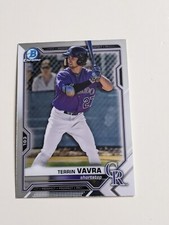 2021 Bowman Chrome prospects terrin vavra bcp-100 Colorado Rockies 