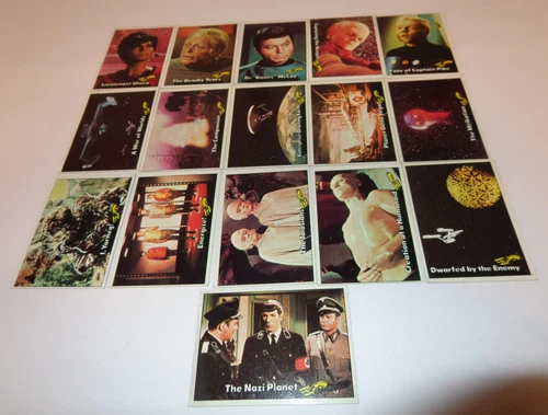 1976 TOPPS STAR TREK TRADING CARDS LOT Of 16 VINTAGE