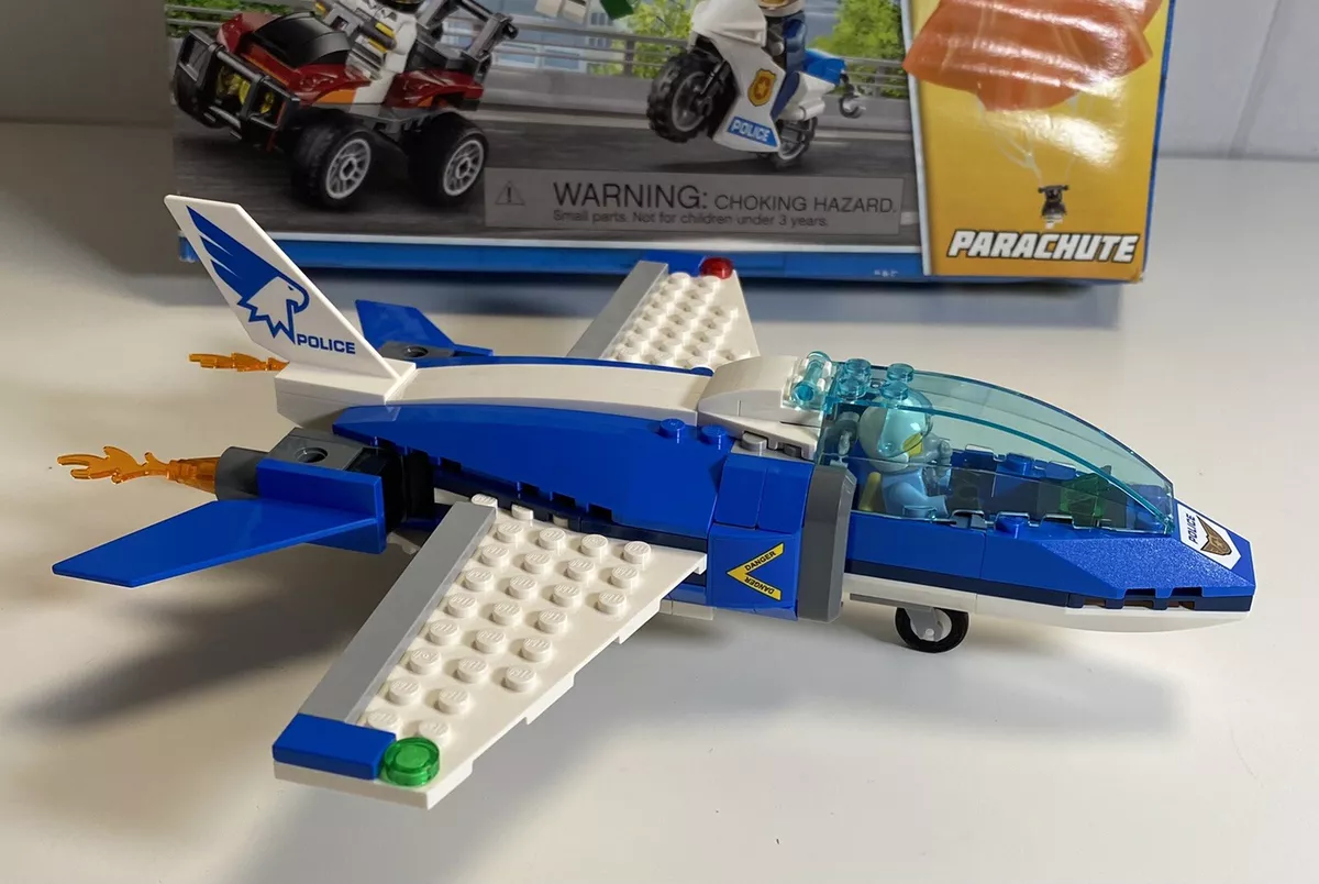 LEGO City Sky Police Parachute Arrest 60208 100 Complete