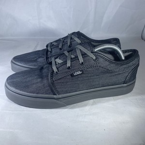 red vans with black soles