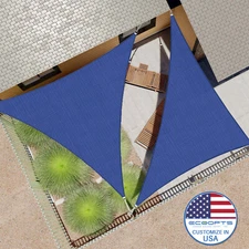 8-12FT Sun Shade Sail Canopy Outdoor Shelter Cover Patio Awning Pool Blue