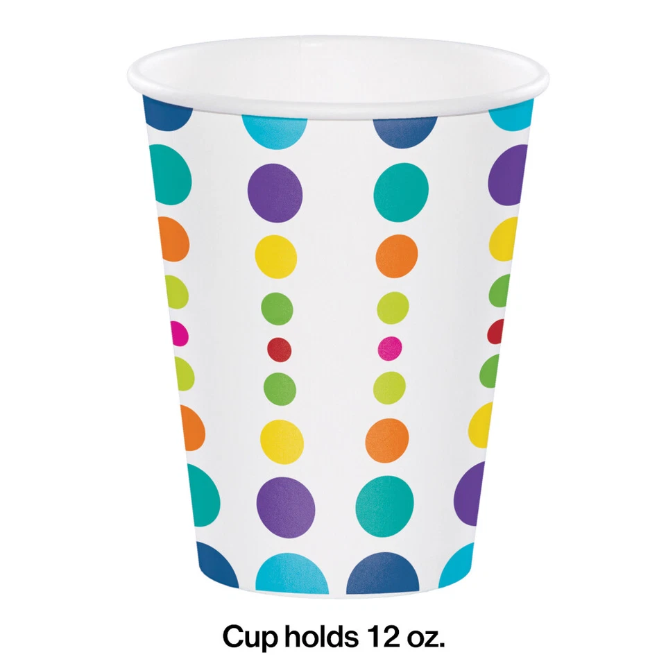 Cups Polka Dots Cups Party Paper Cups Favor Party 8ct Birthday Pop - Image 2 of 2
