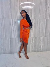 On The Same Wave Skirt Set - Rust