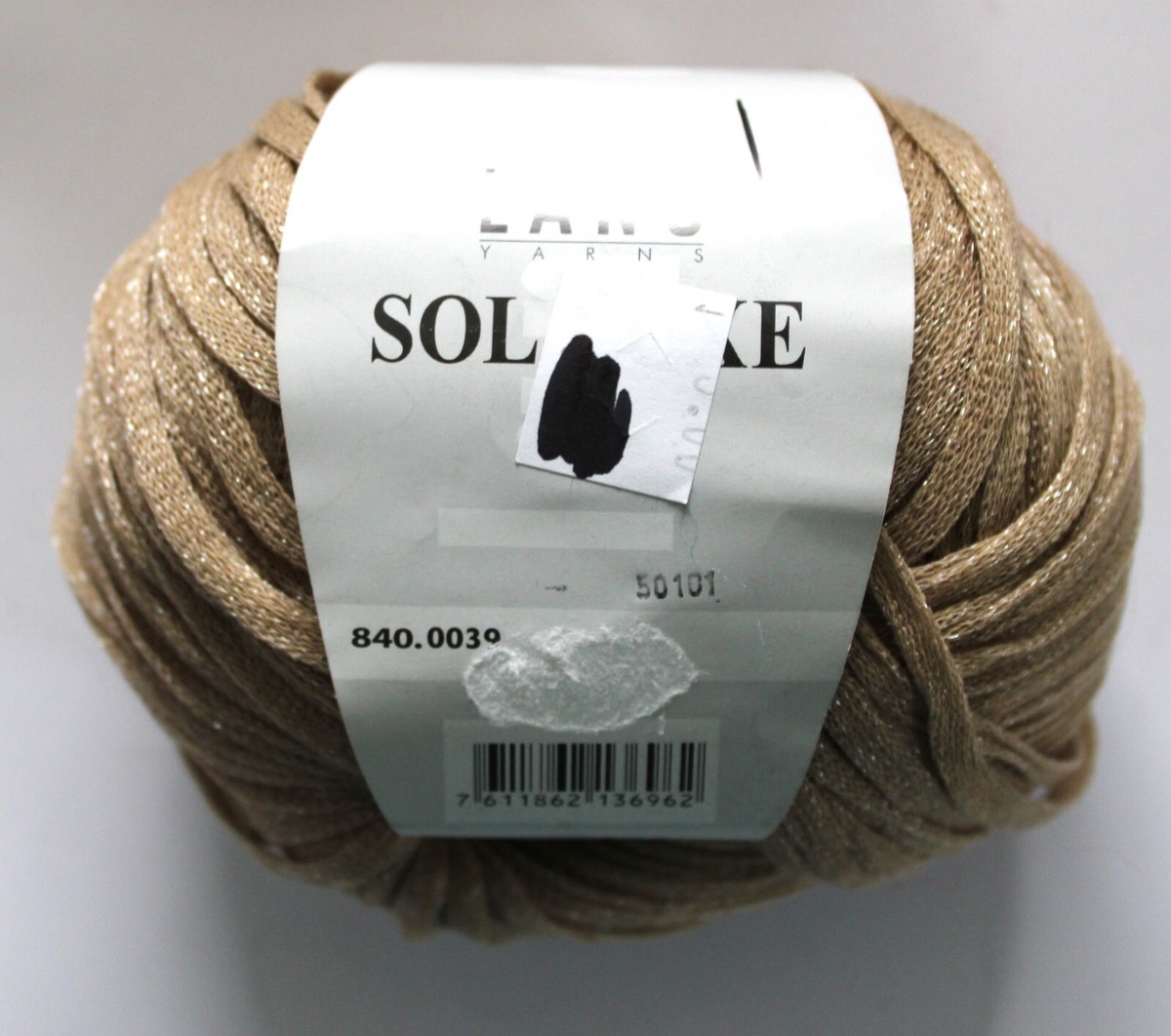 Lot De 8 Pelotes LANG SOL LUXE Beige - Coton/Polyester - Idéal Pour Tricot D'été - Aiguilles 5/6