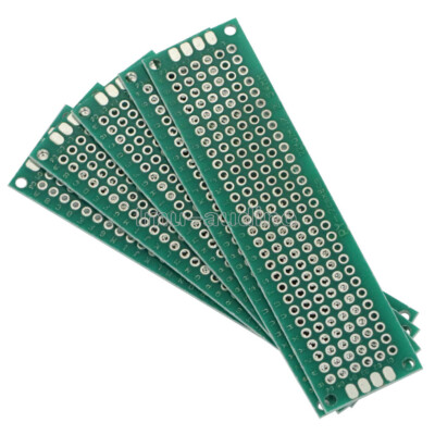 10PCS Double Side Universal 2x8cm Prototype PCB Bread Board Tinned 20x80mm
