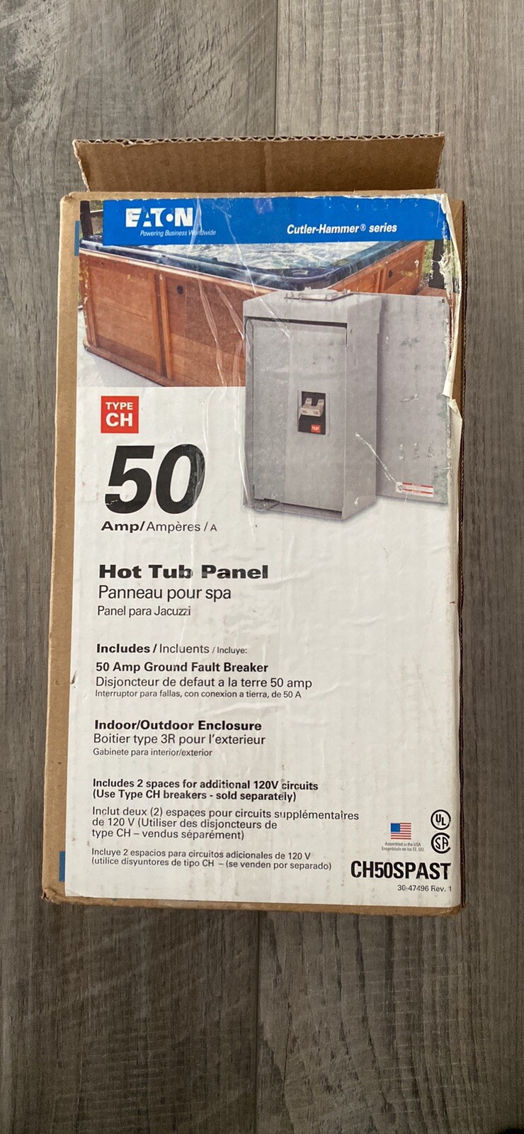 EATON CUTLER HAMMER WATKINS 301758 50 AMP Ground Fault Circuit Breaker