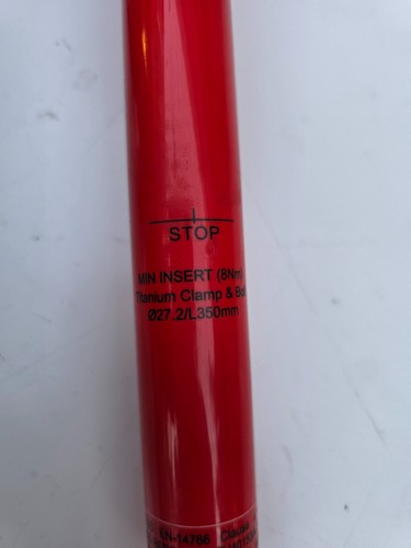 Climax SP03B Carbon Seat Post, Ti Clamp/Bolts, Red, 27.2 x 350mm, Very Good ! - Picture 9 of 21