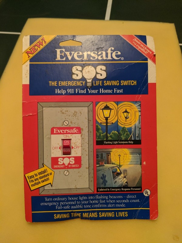 New Eversafe SOS Emergency Life Saving Switch Makes Light Flash