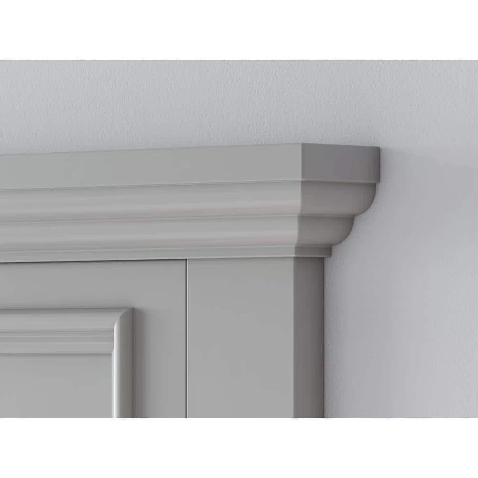 Framed Wall Mirror Dove Grey Home Decorators Bathroom Sadie 28 in. x 36 in. - Image 4 of 4