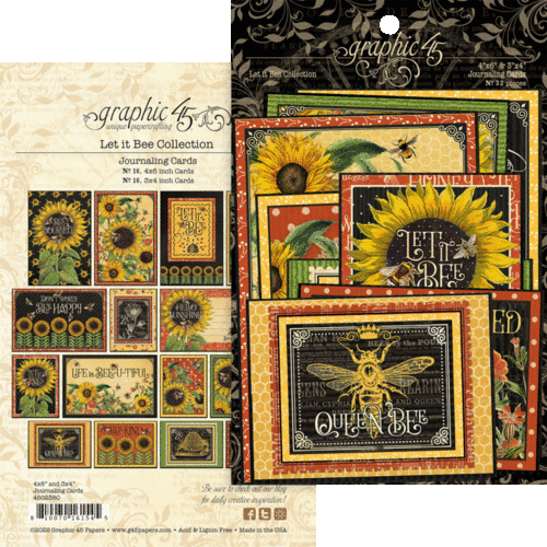 GRAPHIC 45 "LET IT BEE" BUNDLE 12X12, 8X8 EMBELLISHMENTS RETIRED SCRAPJACK'S - Picture 7 of 17