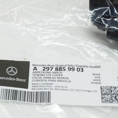 NEW MERCEDES-BENZ EQS V297 FRONT BUMPER TOW HOOK EYE COVER 