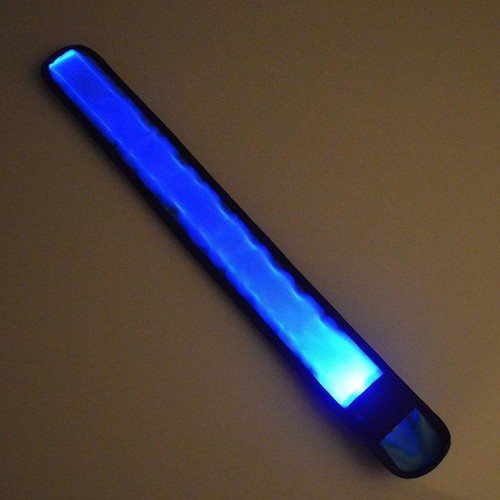 LED SLAP Bracelet Band Night Light Safety for Ankle Arm Running Walking Bike Jog - Picture 8 of 28