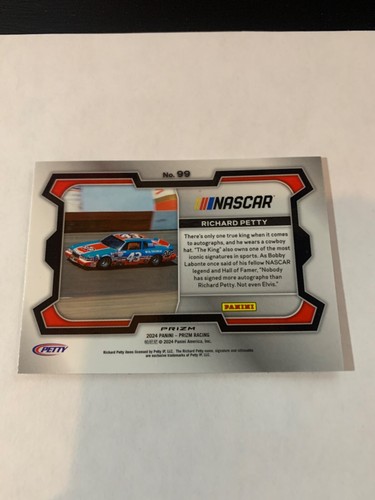 2024 Panini Prizm Rides #99 Richard Petty Silver Prizm - Picture 2 of 2