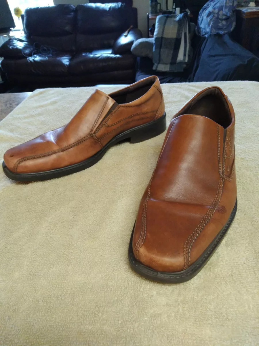 Konkurrere humor græsplæne ECCO New Jersey Slip-On Loafer - Brown Casual Dress Shoes Men&#039;s Size  11 | eBay