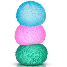 3pc Stress Balls for Adults, 2 x 2.3 x 1.4 inches, Regular Textured Ball