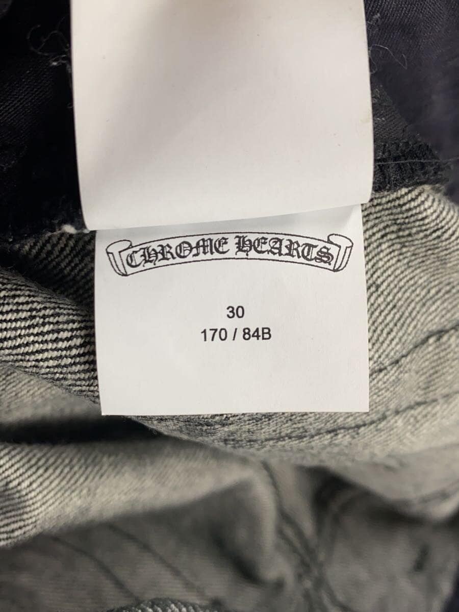 CHROME HEARTS Other JEAN SL FLEURKNEE Star Patch Flare Knee Denim 30 Cotton thumbnail 5