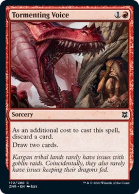 Tormenting Voice Zendikar Rising Lightly Played, English